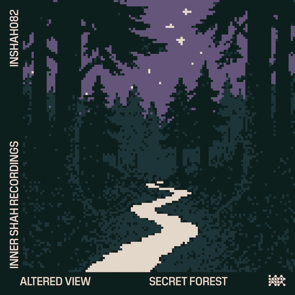 Official Artwork for Altered View's Secret Forest single on Inner Shah Recordings